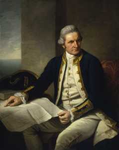 Official portrait of Captain James Cook