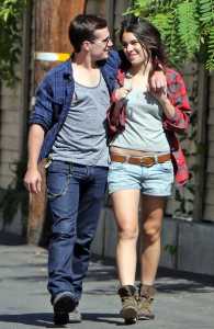 Josh Hutcherson & Girlfriend Ride To Mendocino Farm, Claudia Traisac