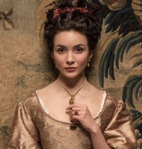 Maddison's character of Duchesse de Cassel in Versailles TV series