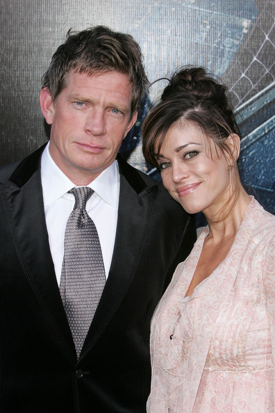 Thomas Haden Church & wife Mia at Premiere Of Spider-Man 3.