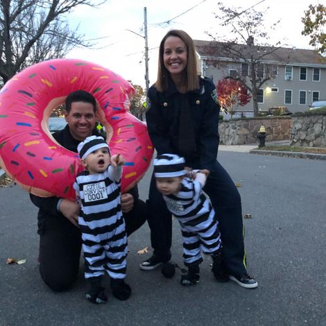 Domenica Davis with her family