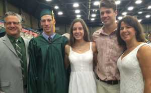 Pat Forde & his wife, Tricia Forde with their children