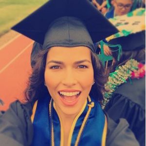 Sofia Pernas on the day of her graduation from the University of California at San Diego