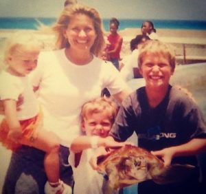 Suzanne Snyder with her children