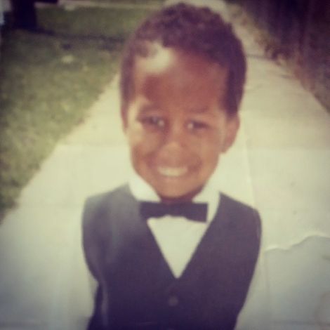 Lamorne Morris's childhood picture