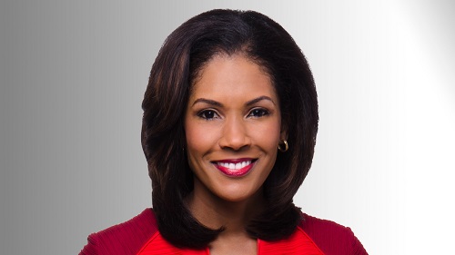 Photo of an anchor and reporter Kimberly Gill