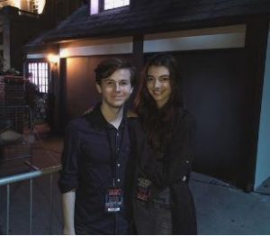 Chandler Riggs with his girlfriend, Haleigh Hekking