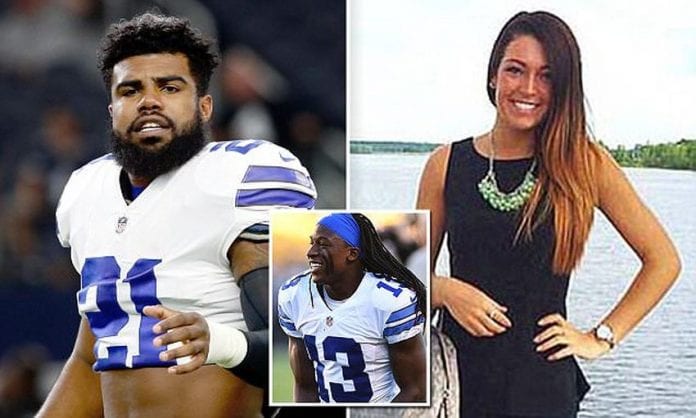 Ezekiel Elliott and his former girlfriend Tiffany Thompson