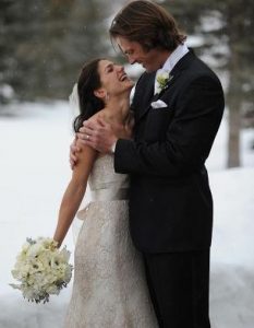 Jared Padalecki on the day of his wedding with wife, Genevieve Cortese