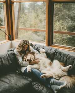 Jessica Sipos And Sherpa The Malamute.