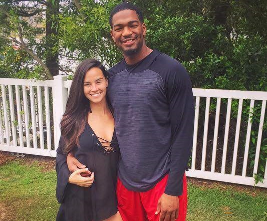 Jacoby Brissett and his girlfriend Sloan Young photo