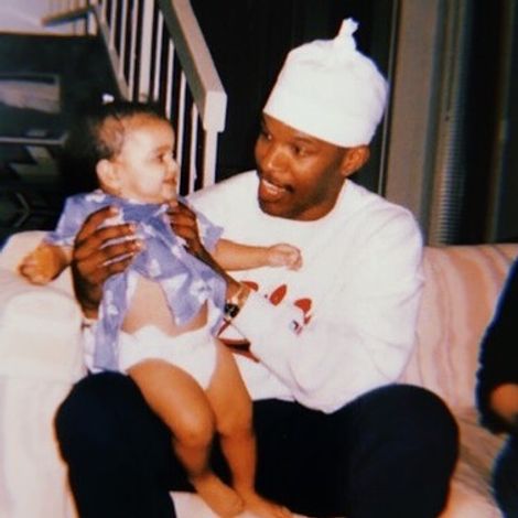 Corinne Foxx with her father