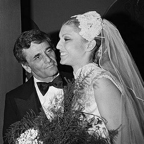 Shera Danese and her husband Peter at their wedding