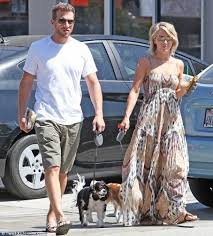 Ari Sandel and Julianne Hough with their dogs