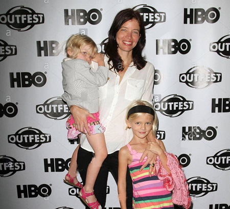 Jamie Babbit with her kids