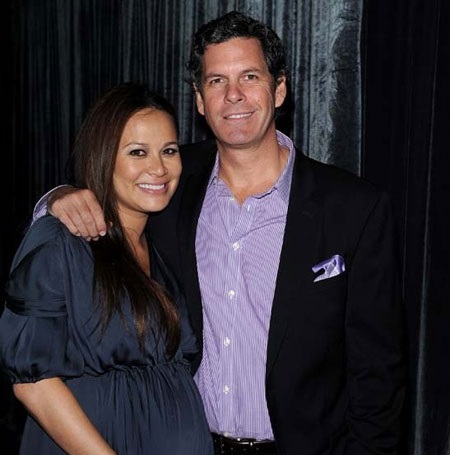 Moon Bloodgood and her ex-husband Grady Hall