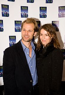 Helen Baxendale with her husband