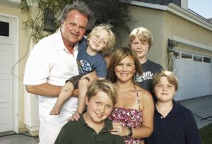 Tracey Gold with her husband, Roby Marshall and their children.