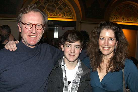 Patricia Kalember with her husband and son.