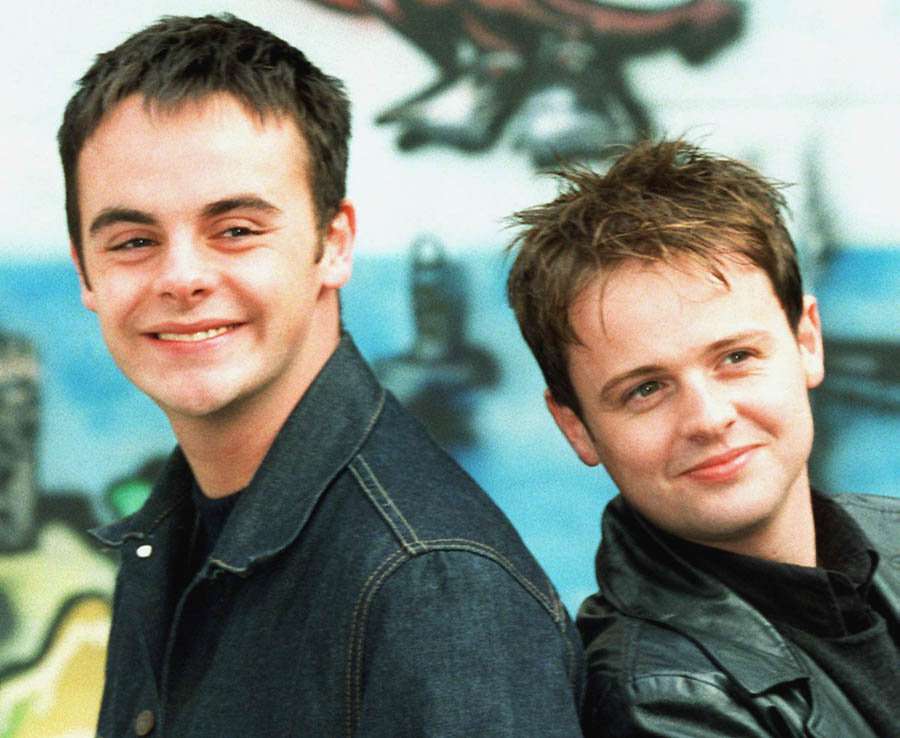 Photo of Anthony McPartlin and his partner Donnelly when they were young.