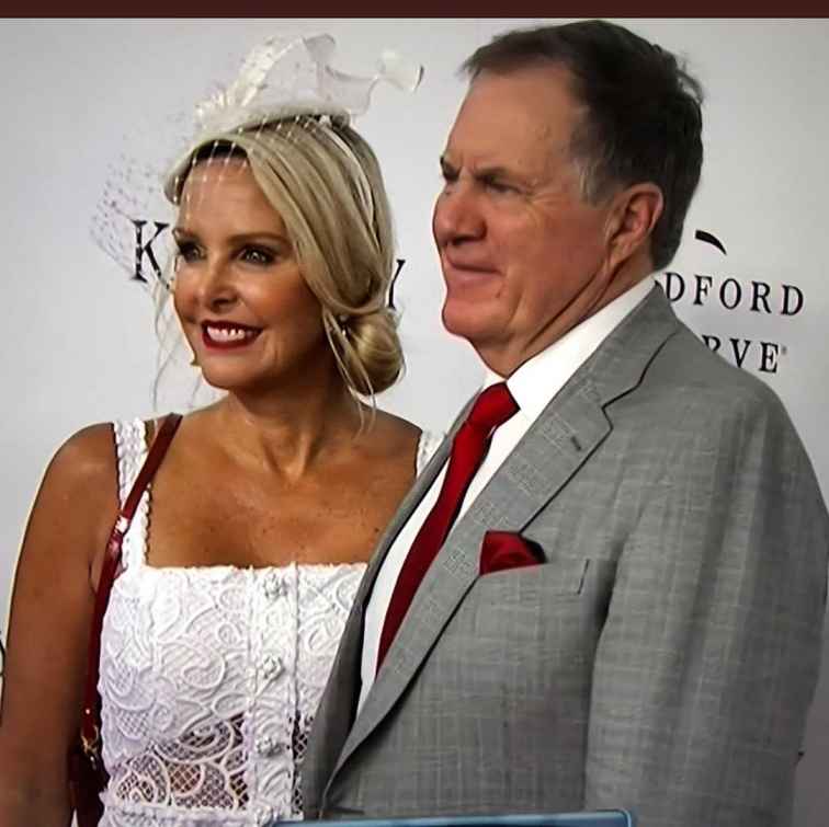 Linda Holiday with Bill Belichick