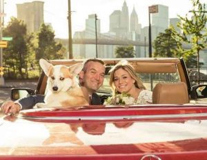 Image: Elise Jordans and her second husband Mike Hogan