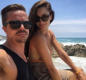 Melanie Papalia with her love partner, Geoff McLean.