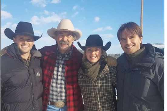 Shaun Johnston with his wife, Sue Johnston and two sons.