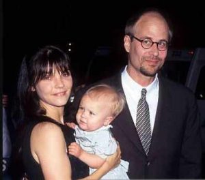 Terry Kinney and Erbe with their first child.