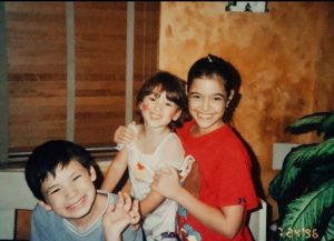 Childhood photo of Anabelle Acosta with her siblings.