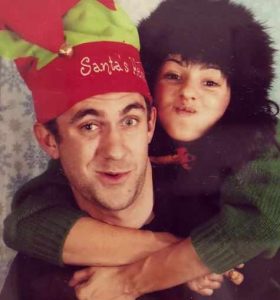 Childhood of Annet Mahendru with her father. 