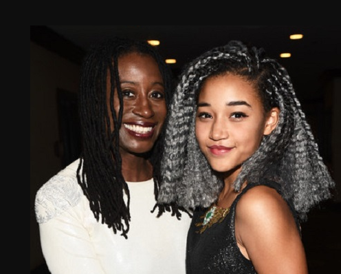 Karen Brailsford and her daughter Amandla Stenberg