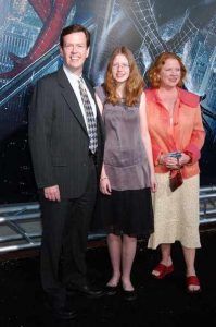 Dylan Baker with his wife, Becky Ann Baker and daughter