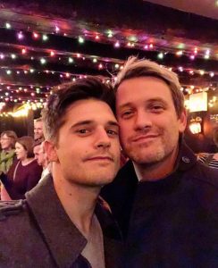 Andy Mientus with his husband, Michael Arden.