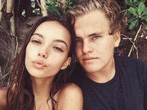 Inka Williams with her boyfriend, Zak Henry