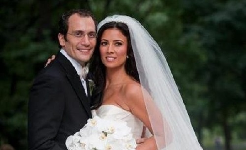 Julie Banderas and her spouse Andrew Sansone