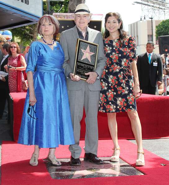 Walter Koenig honored On The Hollywood Walk Of Fame with his wife and daughter.