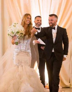 Whitney Ward and her husband, Austin Dillion on their Wedding