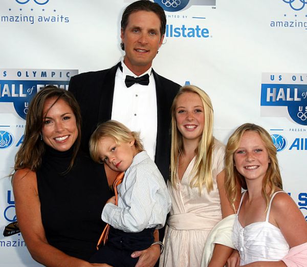 Natali Morris with her husband and children