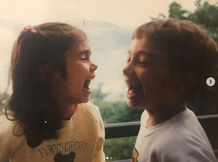 Alexander Dobrev and his sister Nina Dobrev