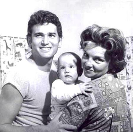 Dodie Levy-Fraser and late Michael Landon with their child