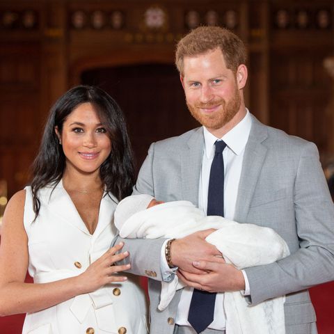 Photo of Prince Harry and Meghan with their son, Archie Harrison Mountbatten-Windsor 