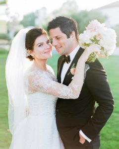 Casey Wilson and David Caspe's wedding ceremony.