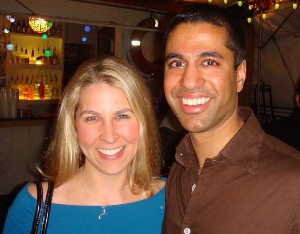 Ajit with his wife Janine