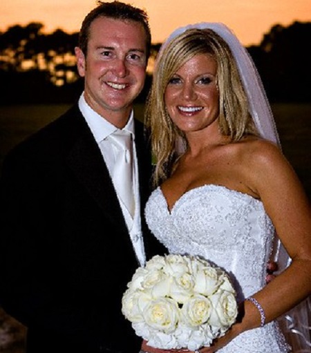 Kurt Busch and his wife Eva on their wedding