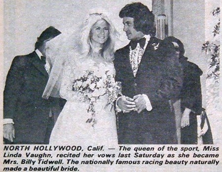 Linda Vaughan with Bill Tidwell in marriage ceremony