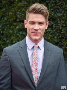 Lucas Adams arrives on the red carpet for the 45th Annual Daytime Emmy Awards at the Pasadena Civic Auditorium in Pasadena, California on April 29, 2018.