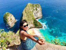 Emily Rios in Nusa Penida Island.