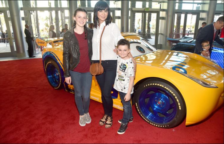 Gemma with her mother and brother at The World Premiere of Disney/Pixar's Cars 3.