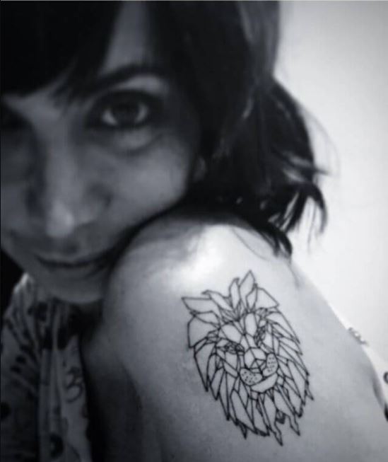 Gemma Beason's mother lion tattoo.